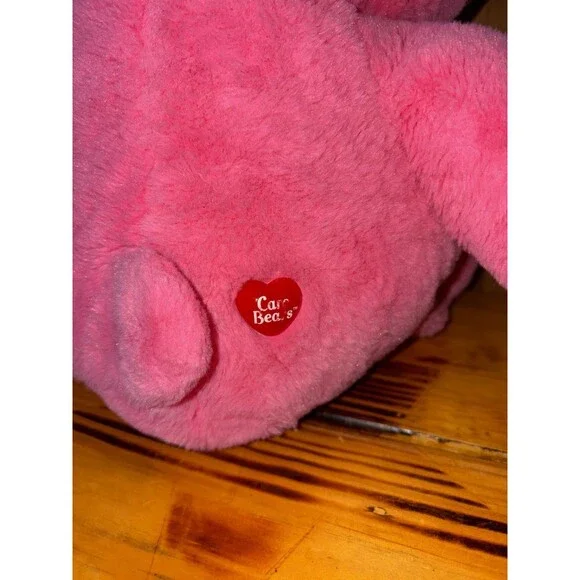 Care Bears Love A Lot Bear 14" Plush Stuffed Animal Toy Double Hearts Pink 2015 - Picture 7 of 9